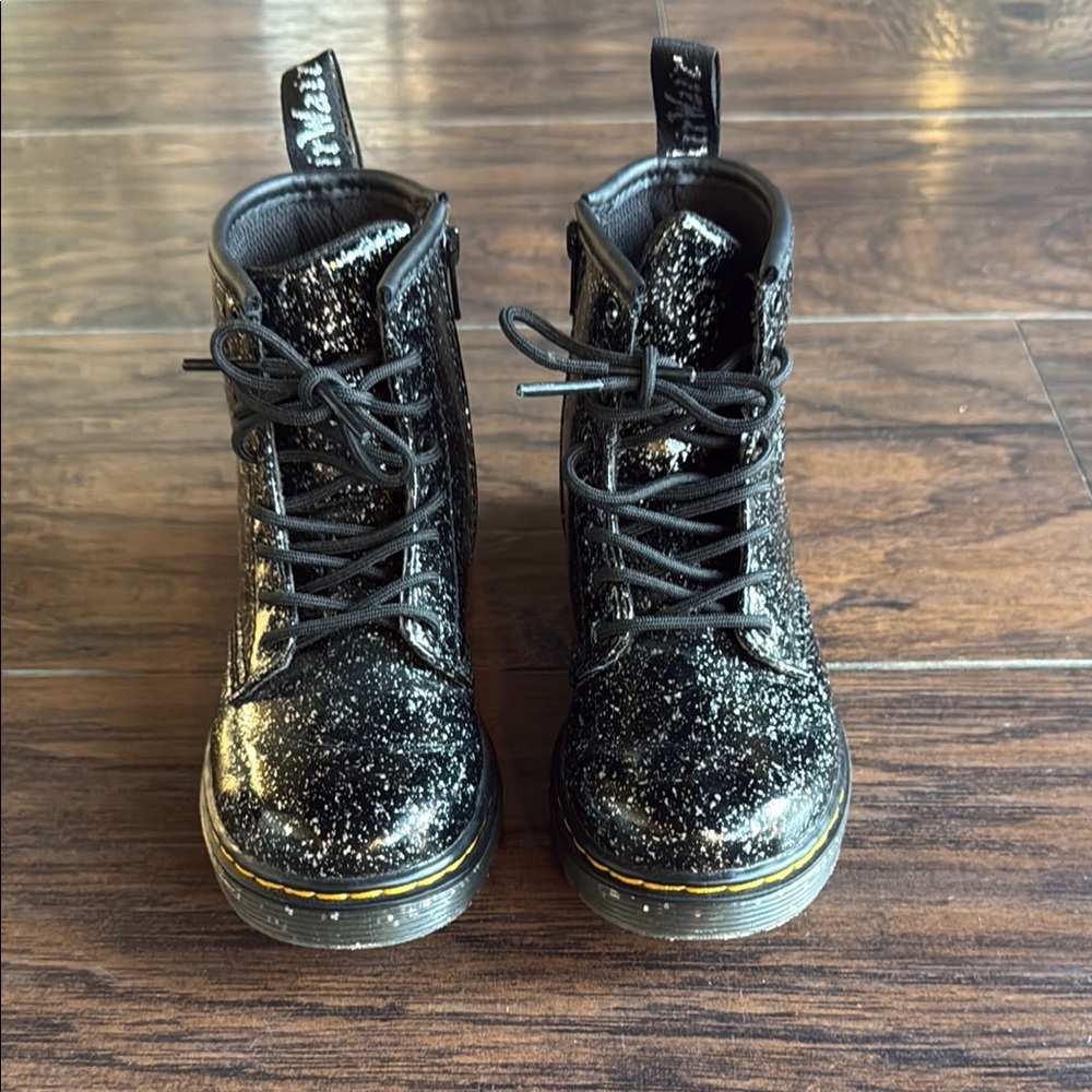 Dr. Martens Black Glitter Boots